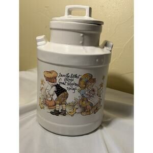 Vtg McCoy Cookie Jar Biscuit "From the littlest things Great happiness springs"